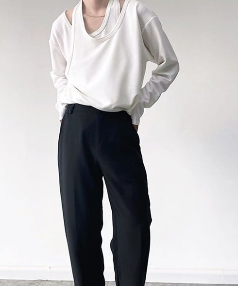 Overlapping Long Sleeve T-shirts